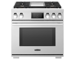 36” Gas Range. Signature Kitchen Suite SKS 6.3 cu. ft. with 5 stainless steel burners SKSDR360GS