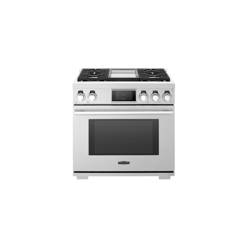 36” Gas Range. Signature Kitchen Suite SKS 6.3 cu. ft. with 5 stainless steel burners SKSDR360GS