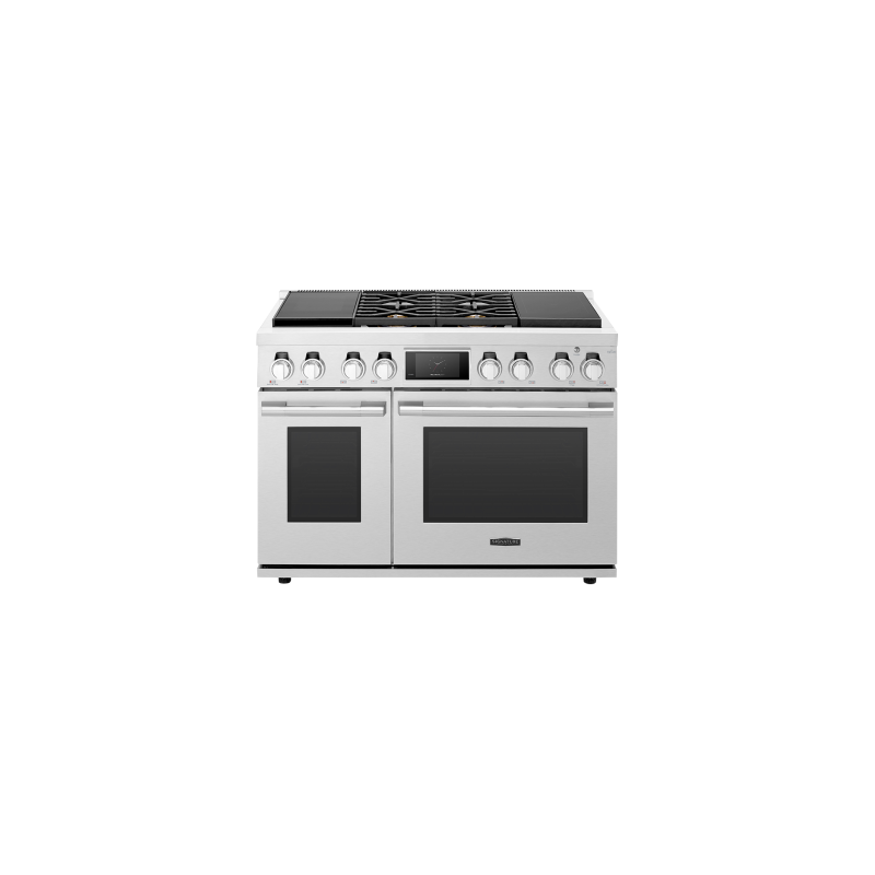 48” Gas and Induction Range. Signature Kitchen Suite SKS 2.7 cu. ft. with 6 stainless steel elements SKSDR480SIS