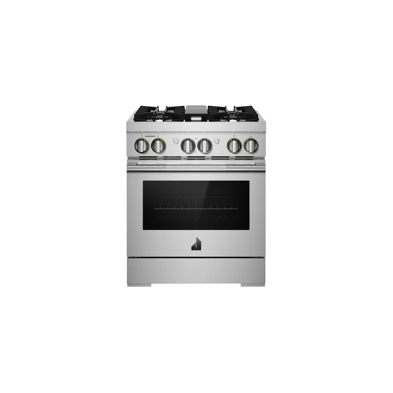 Cuisinière au Gaz de 30 po. Jenn-Air 4.1 pi.cu avec 4 brûleurs en Inox JDRP430HL