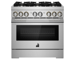 36” Gas Range. Jenn-Air 5.1 cu.ft. with 6 stainless steel burners JDRP436HL