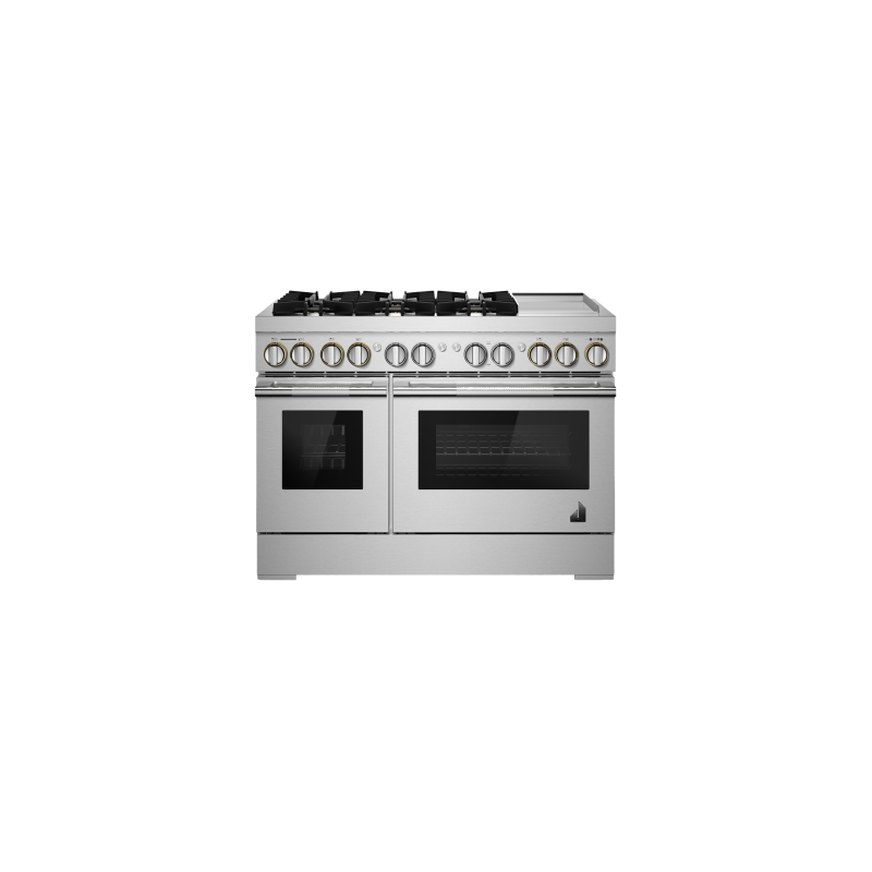 Cuisinière au Gaz de 48 po. Jenn-Air 4.1 pi.cu avec 6 brûleurs en Inox JDRP548HL