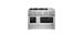 Cuisinière au Gaz de 48 po. Jenn-Air 4.1 pi.cu avec 6 brûleurs en Inox JDRP548HL