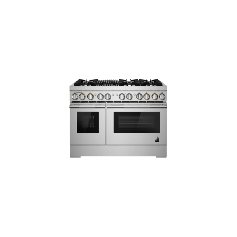 Cuisinière au Gaz de 48 po. Jenn-Air 4.1 pi.cu avec 6 brûleurs en Inox JDRP648HL