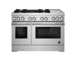 Cuisinière au Gaz de 48 po. Jenn-Air 4.1 pi.cu avec 5 brûleurs en Inox JDRP748HL