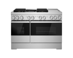 Cuisinière au Gaz de 48 po. Jenn-Air 4.1 pi.cu avec 5 brûleurs en Inox Noir JDRP748HM