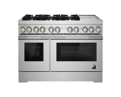 Cuisinière au Gaz de 48 po. Jenn-Air 4.1 pi.cu avec 6 brûleurs en Inox JDSP548HL