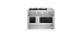 Cuisinière au Gaz de 48 po. Jenn-Air 4.1 pi.cu avec 6 brûleurs en Inox JDSP548HL