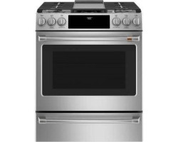 30” Gas Range. GE Café 5.7 cu. ft. with 6 stainless steel burners CC2S900P2MS1