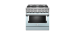 Cuisinière au Gaz de 36 po. KitchenAid 5.1 pi.cu avec 6 brûleurs en Bleu KFDC506JMB