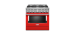 Cuisinière au Gaz de 36 po. KitchenAid 5.1 pi.cu avec 6 brûleurs en Rouge KFDC506JPA