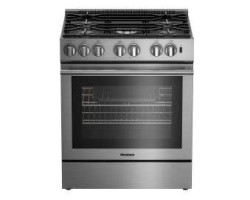 30” Gas Range. Blomberg 5.7 cu. ft. with 5 stainless steel burners BDF30522CSS