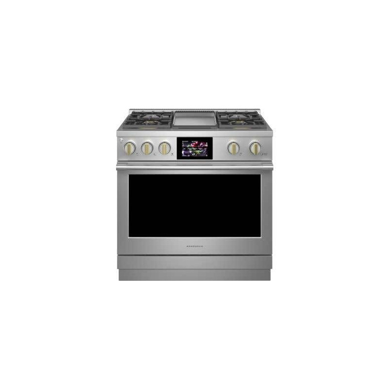 36” Gas Range. Monogram 5.75 cu.ft. with 4 stainless steel burners ZDP364NDTSS