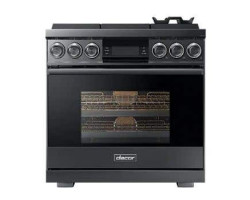 36” Gas Range. Dacor 5.4 cu. ft. with 6 burners in Black Stainless Steel DOP36M96GLS