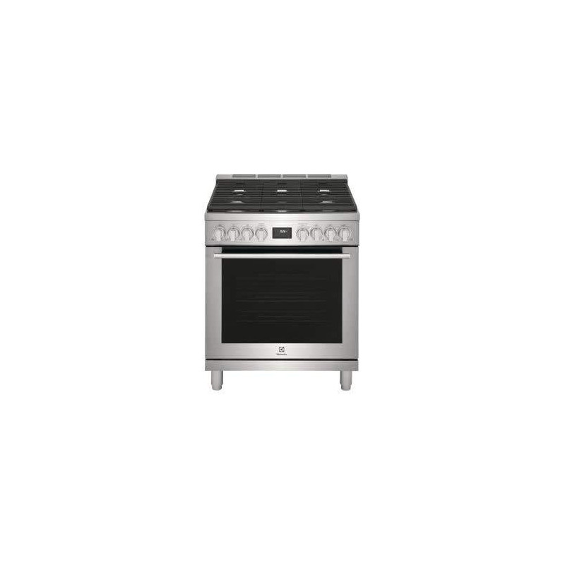 Range 30" sealed burners. Electrolux 4.6 cu.ft. with 5 stainless steel burners ECFD3068AS