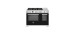 Professional Dual Fuel Range, 6 Burners, Hot Plate, 48", Black, Bertazzoni PRO486BTFEPNET