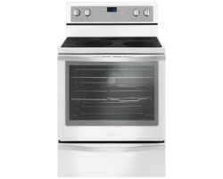 30-inch Vitroceramic Range. Whirlpool 6.4 cu. ft. with 5 burners in White YWFE745H0FH