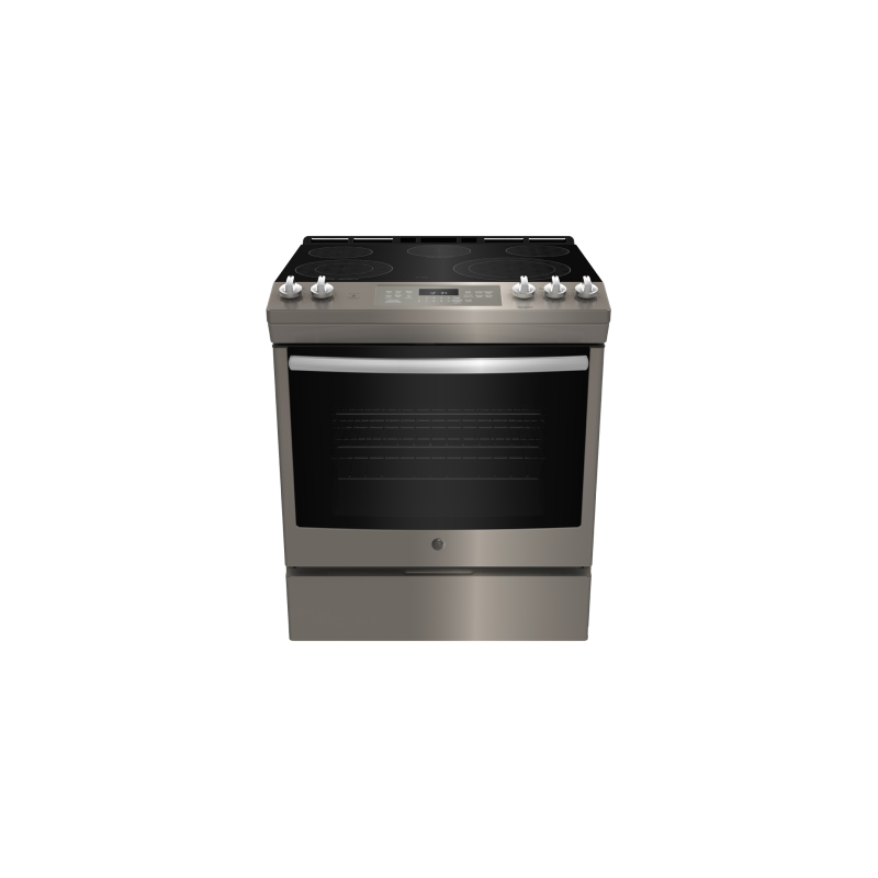 30-inch Vitroceramic Range. GE 5.3 cu.ft. with 5 burners in Slate JCS840EMES