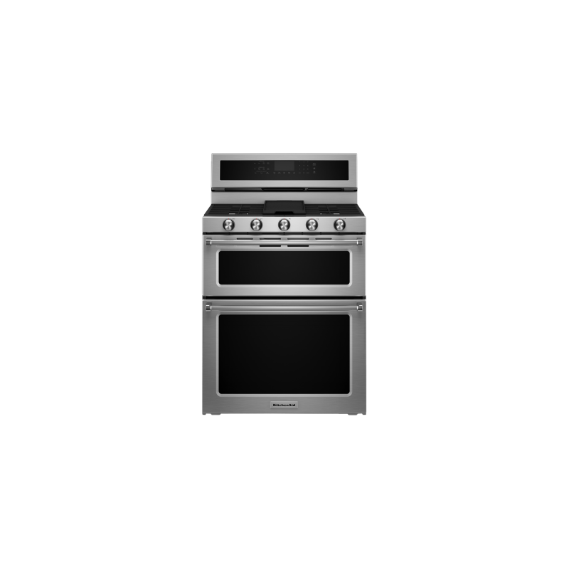 30” Gas Range. KitchenAid 2.5 cu. ft. with 5 stainless steel burners KFDD500ESS