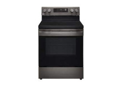 30-inch Vitroceramic Range. LG 6.3 cu. ft. with 5 burners in Black Stainless Steel LREL6323D