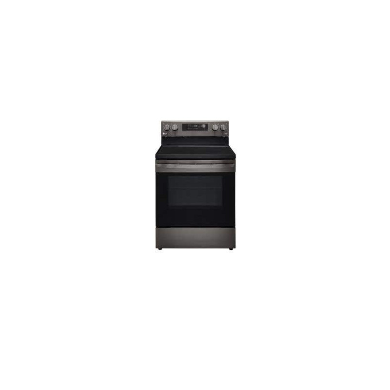 30-inch Vitroceramic Range. LG 6.3 cu. ft. with 5 burners in Black Stainless Steel LREL6323D