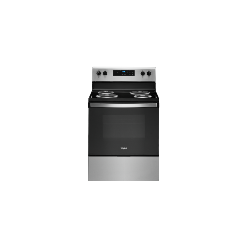 Cuisinière Spirale de 30 po. Whirlpool 4.8 pi.cu avec 4 brûleurs en Inox YWFC315S0JS