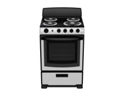 25” Spiral range. GE 2.9 cu.ft with 4 stainless steel burners JCAS300RPSS