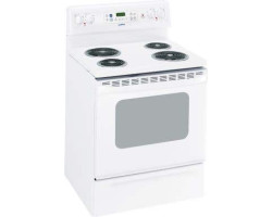 30” Spiral range. Moffat 5 cu.ft. with 4 burners in White MCB757DMWW