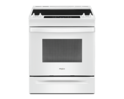 Cuisinière en Vitrocéramique de 30 po. Whirlpool 4.8 pi.cu avec 4 brûleurs en Blanc YWEE515S0LW