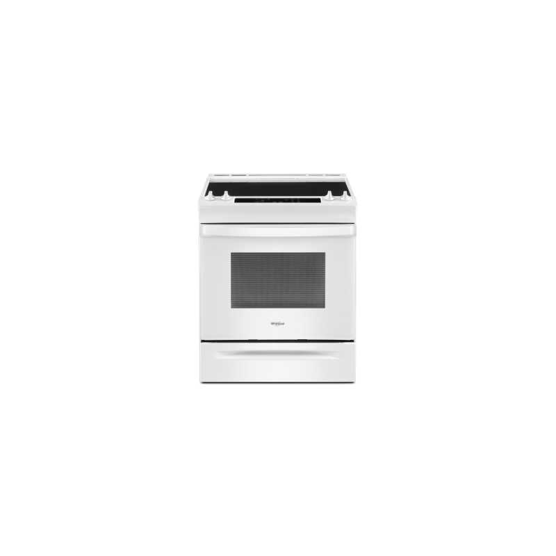 Cuisinière en Vitrocéramique de 30 po. Whirlpool 4.8 pi.cu avec 4 brûleurs en Blanc YWEE515S0LW