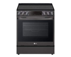 30" Smart Electric Range. LG 6.3 cu. ft. with 5 burners in Black Stainless Steel, LSEL6335D