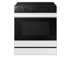 Cuisinière encastrable de 30 po. Samsung 6.3 pi.cu avec caméra de four blanc NSE6DB870012AC