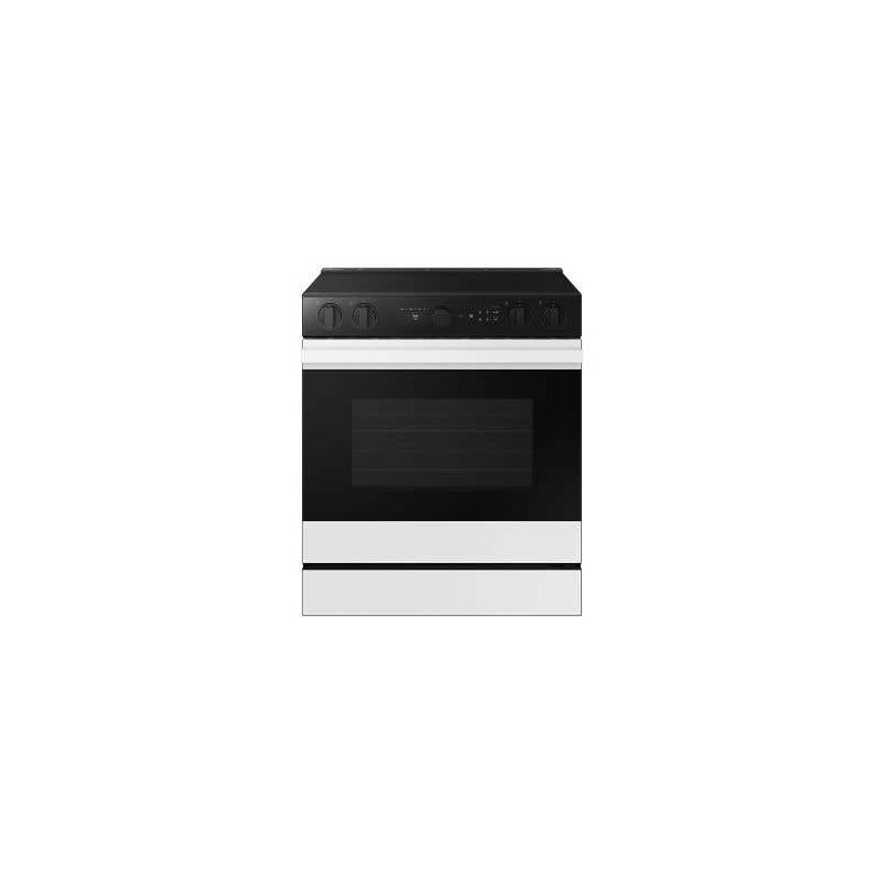 Cuisinière encastrable de 30 po. Samsung 6.3 pi.cu avec caméra de four blanc NSE6DB870012AC