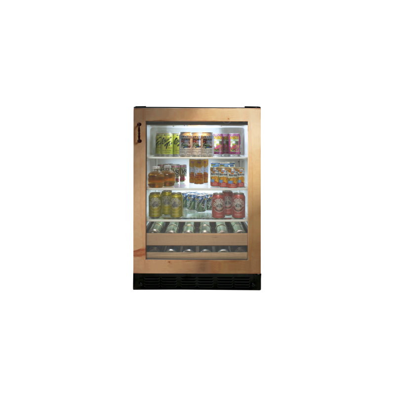 24 in. built-in beverage center. panels required 10 bottles Monogram ZDBI240HII