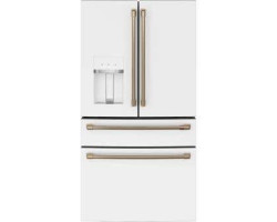 Freestanding French Door Refrigerator 22.3 cu.ft. 36 in. GE Café CXE22DP4PW2