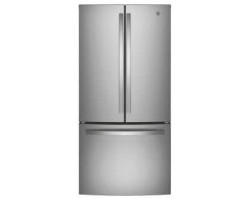 Counter Depth Refrigerator French Doors 18.6 cu.ft. 33 in. GE GWE19JYLFS