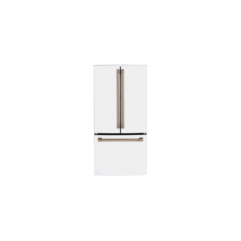 Freestanding French Door Refrigerator 18.6 cu.ft. 33 in. GE Café CWE19SP4NW2