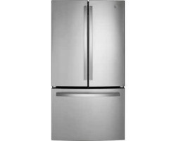 Freestanding French Door Refrigerator 27 cu.ft. 36 in. GE GNE27JYMFS