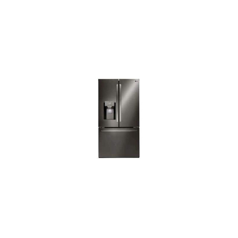 French Door Refrigerator, 36", 27.7 ft. cu., Black Stainless Steel LG LRFS28XBD