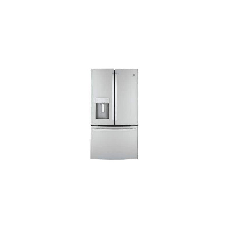 Counter Depth Refrigerator French Doors 22.2 cu.ft. 36 in. GE GYE22GYNFS