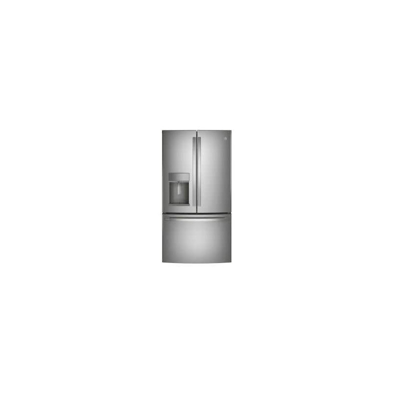 French Door Refrigerator with Inside Door, 36", External Ice and Water Dispenser, 22.1 cu. ft., Stainless Steel, GE Profile PYD