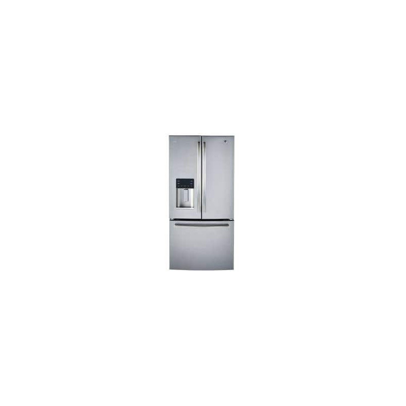 French Door Refrigerator, 33", External Ice and Water Dispenser, 17.5 cu. ft., Stainless Steel, GE Profile PYE18HYRKFS