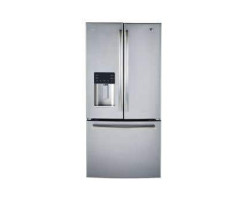 French Door Refrigerator, 33", External Ice and Water Dispenser, 23.6 cu. ft., Stainless Steel, GE Profile PFE24HYRKFS