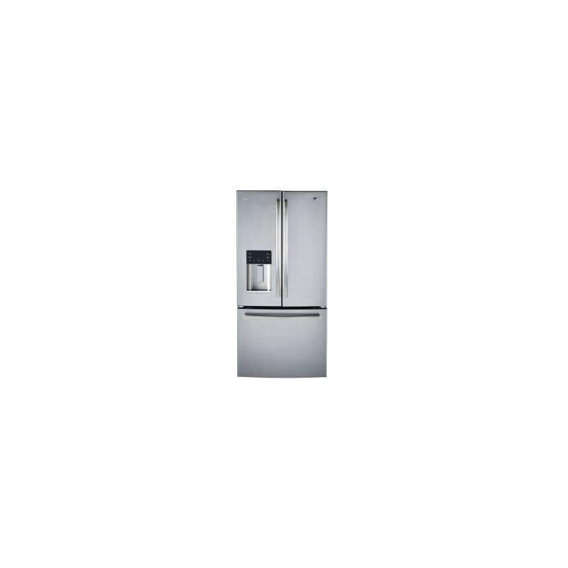 French Door Refrigerator, 33", External Ice and Water Dispenser, 23.6 cu. ft., Stainless Steel, GE Profile PFE24HYRKFS