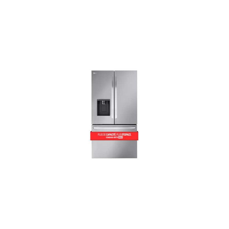 Freestanding French Door Refrigerator with Dual Ice Making System, 31 cu.ft., 36 in, Stainless Steel, LG LRFXS3106S