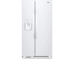 Freestanding French Door Refrigerator 21.4 cu.ft. 33 in. Whirlpool WRS321SDHW