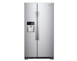 Freestanding French Door Refrigerator 24.55 cu.ft. 36 in. Whirlpool WRS325SDHZ