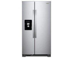 Freestanding French Door Refrigerator 24.51 cu.ft. 36 in. Whirlpool WRS555SIHZ