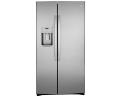 Réfrigérateur Autoportant Portes Françaises 21.8 pi.cu. 36 po. GE GZS22IYNFS