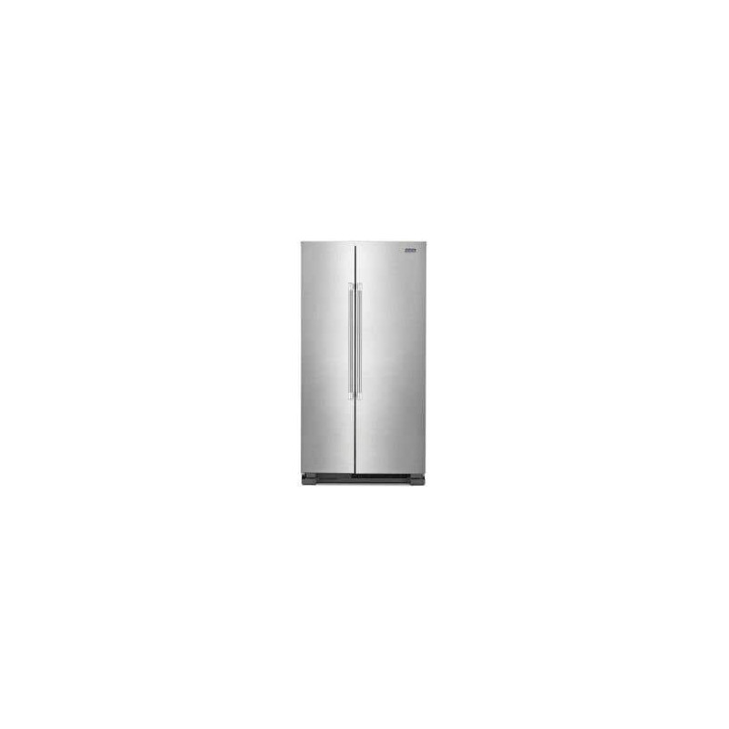 Réfrigérateur côte-à-côte amovible, 36 po, acier inoxydable résistant aux traces de doigts, 25 pi cu., Maytag MSS25N4MKZ